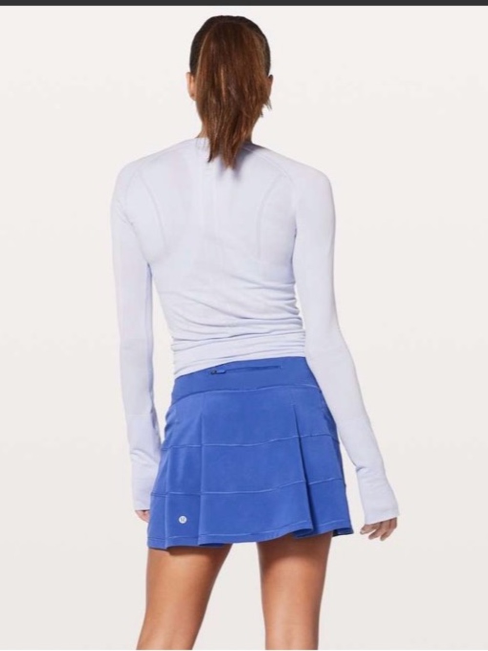 Lululemon sz 6 Tall Moroccan Blue Pace Rival skirt athleisure loungewear tennis